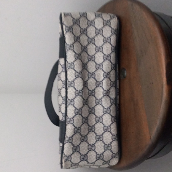 Authentic Vintage Gucci GG Monogram Supreme Sherry Web Ophidia Boston Doctor Bag - Picture 8 of 11